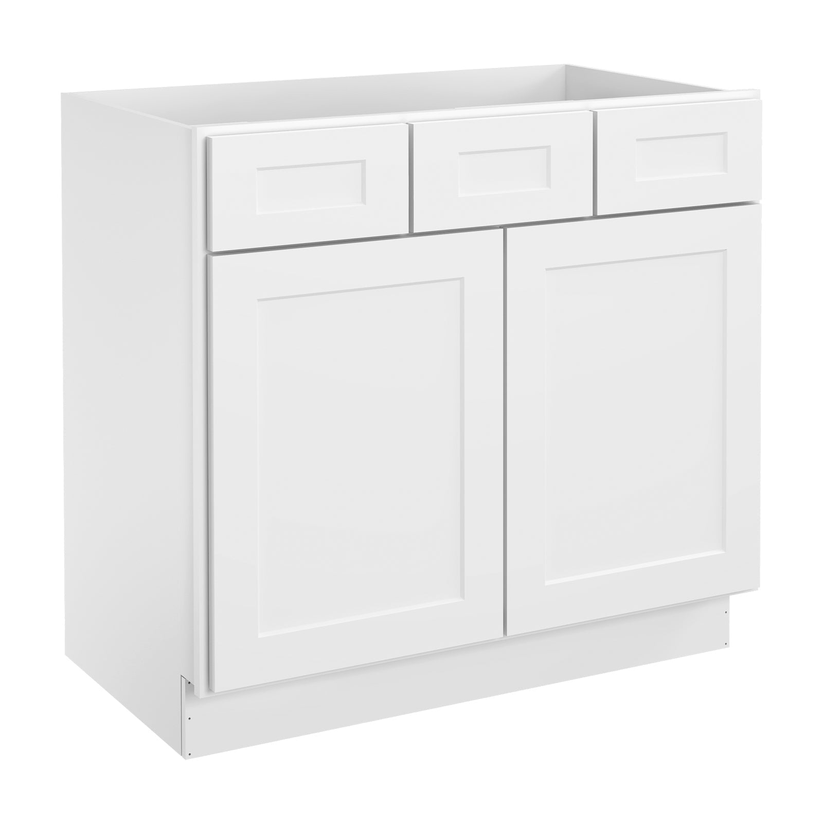 21"D Birch Solid Wood X 36"W X 34-1/2"H Vanity Sink Drawer Cabinet Wthout Top VSD36