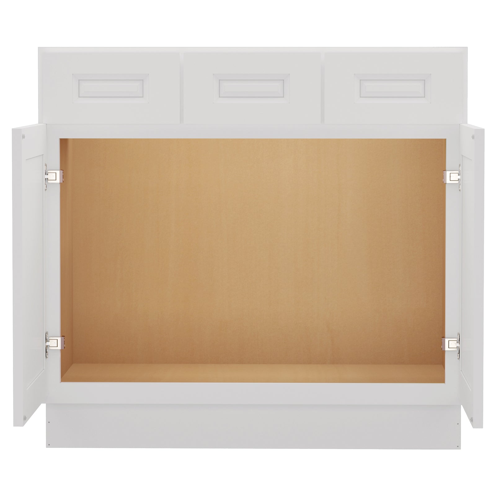 21"D Birch Solid Wood X 36"W X 34-1/2"H Vanity Sink Drawer Cabinet Wthout Top VSD36