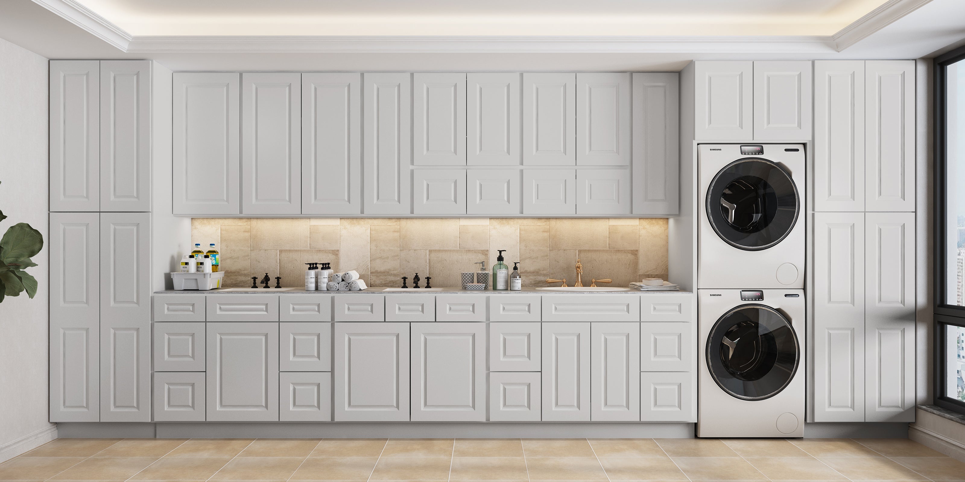 21"D Birch Solid Wood X 36"W X 34-1/2"H Vanity Sink Drawer Cabinet Wthout Top VSD36