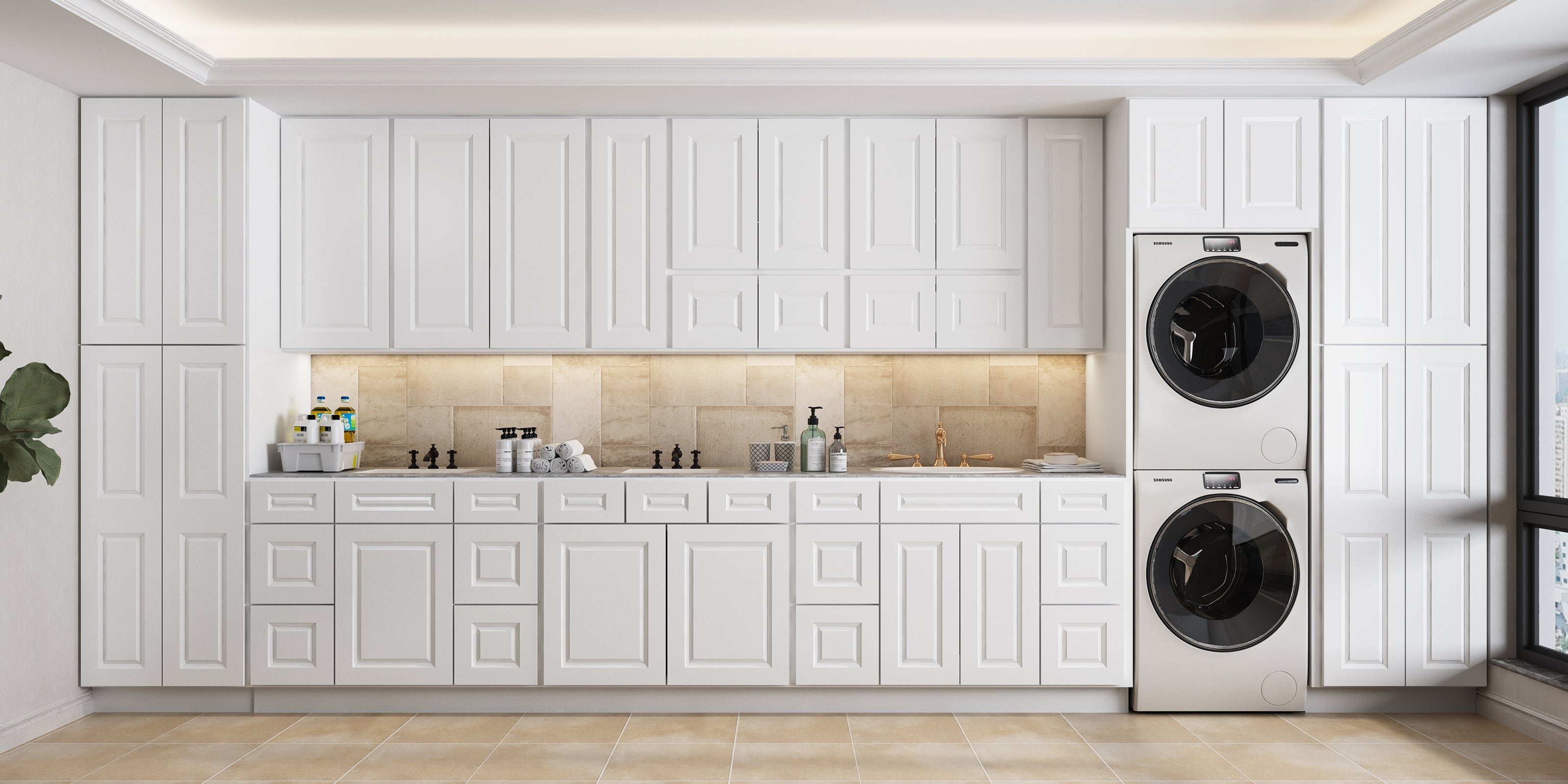 21"D Birch Solid Wood X 36"W X 34-1/2"H Vanity Sink Drawer Cabinet Wthout Top VSD36