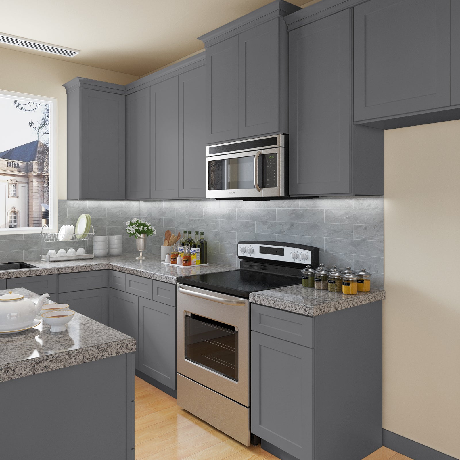 42"W Birch Solid Wood X 21"D X 34-1/2"H Vanity Sink Drawer Cabinet Wthout Top VSD42