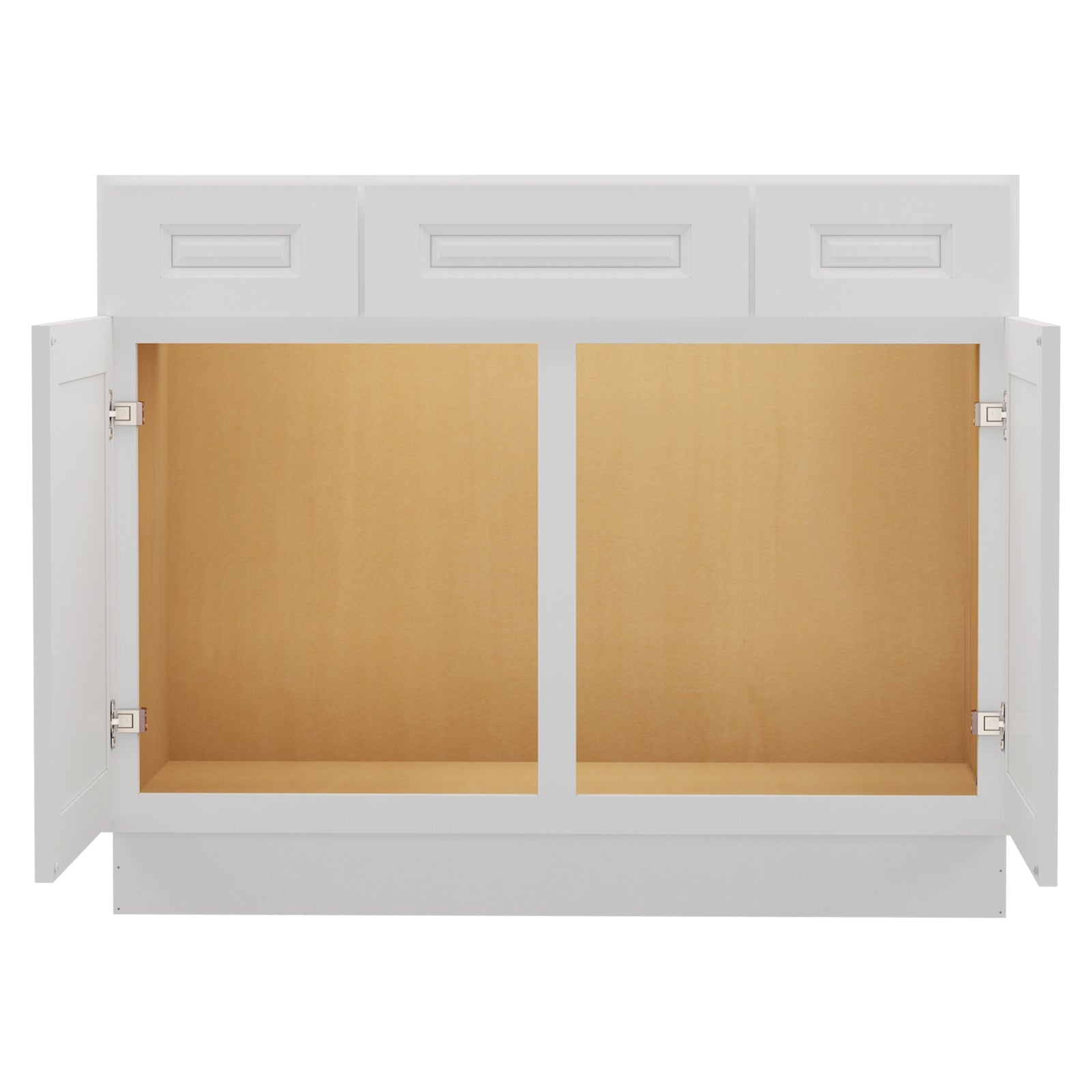 42"W Birch Solid Wood X 21"D X 34-1/2"H Vanity Sink Drawer Cabinet Wthout Top VSD42