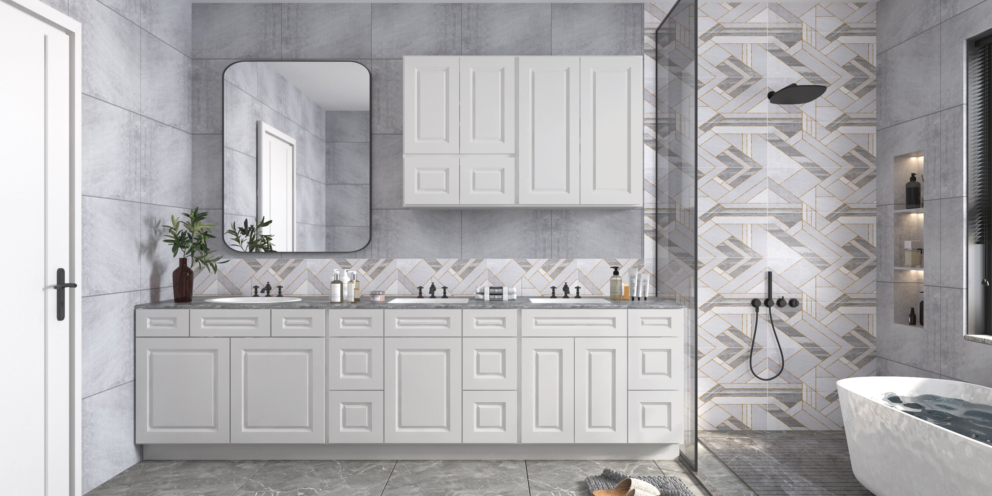 42"W Birch Solid Wood X 21"D X 34-1/2"H Vanity Sink Drawer Cabinet Wthout Top VSD42