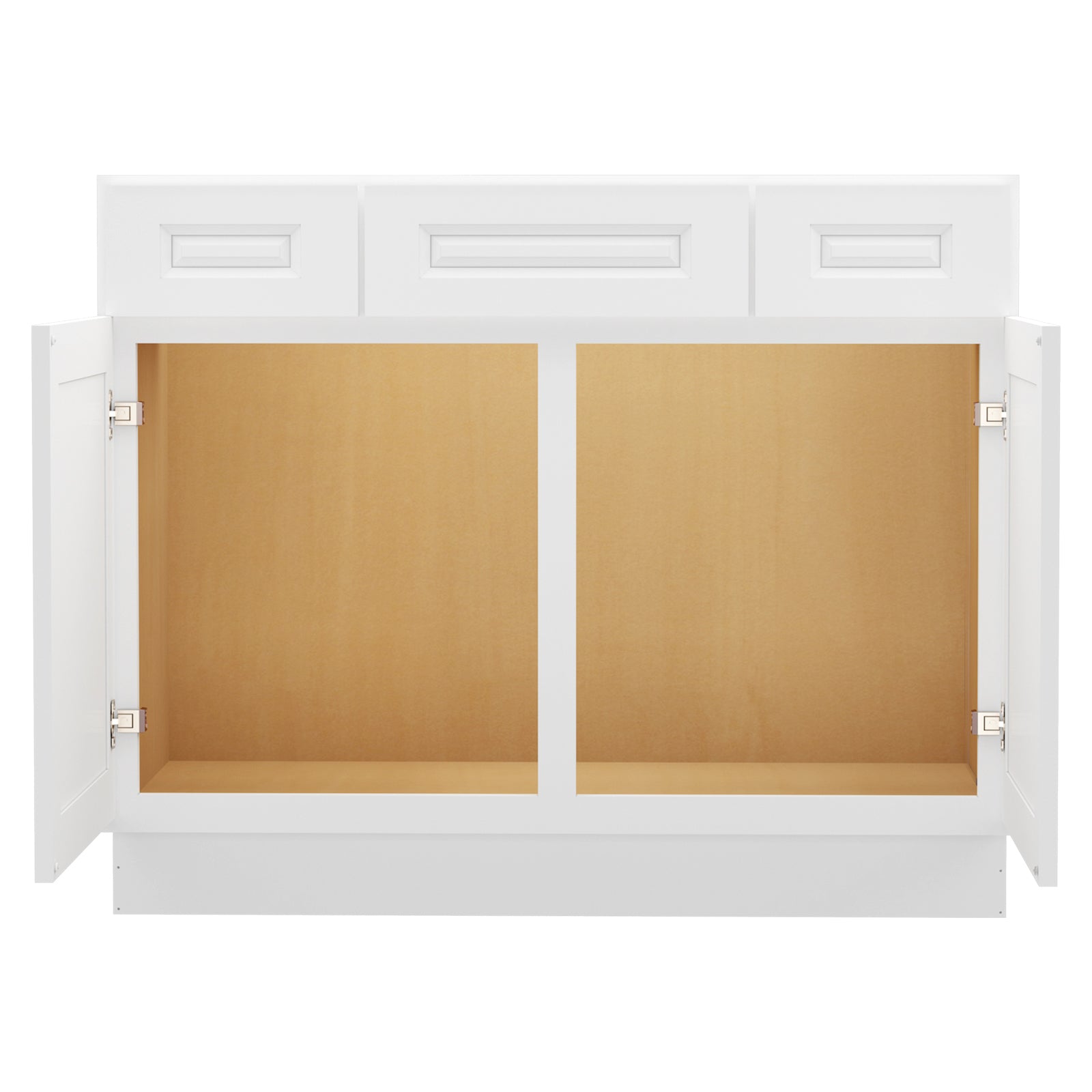 42"W Birch Solid Wood X 21"D X 34-1/2"H Vanity Sink Drawer Cabinet Wthout Top VSD42