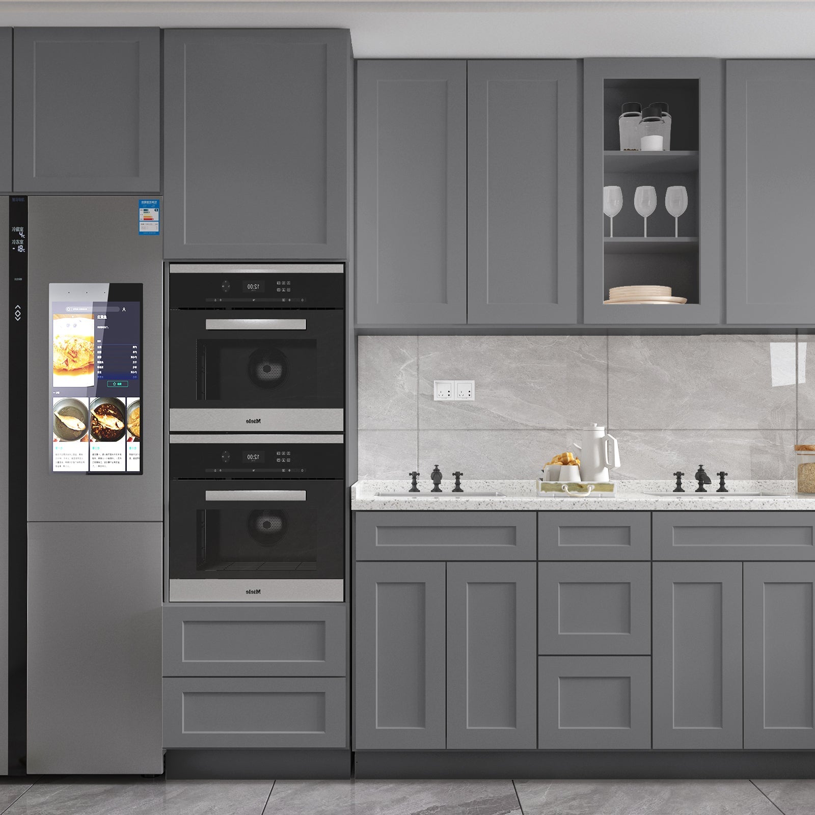 21"D Birch Solid Wood X 60"W X 34-1/2"H Vanity Sink Drawer Cabinet Wthout Top VSDB60