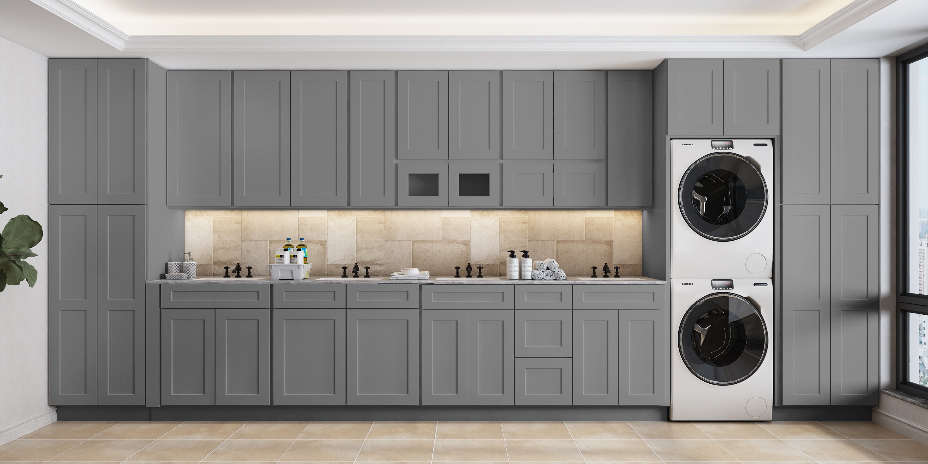 21"D Birch Solid Wood X 60"W X 34-1/2"H Vanity Sink Drawer Cabinet Wthout Top VSDB60