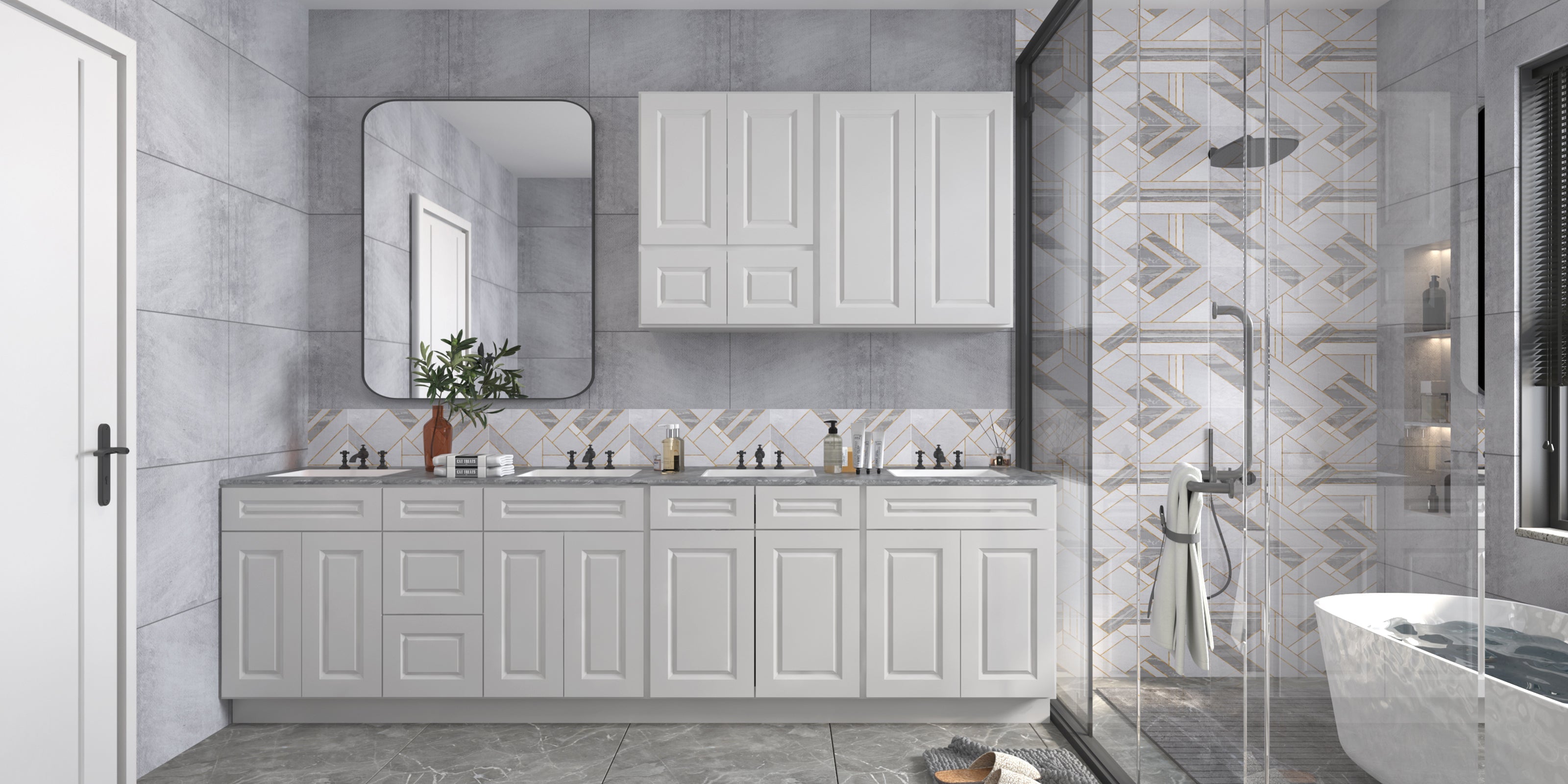 21"D Birch Solid Wood X 60"W X 34-1/2"H Vanity Sink Drawer Cabinet Wthout Top VSDB60