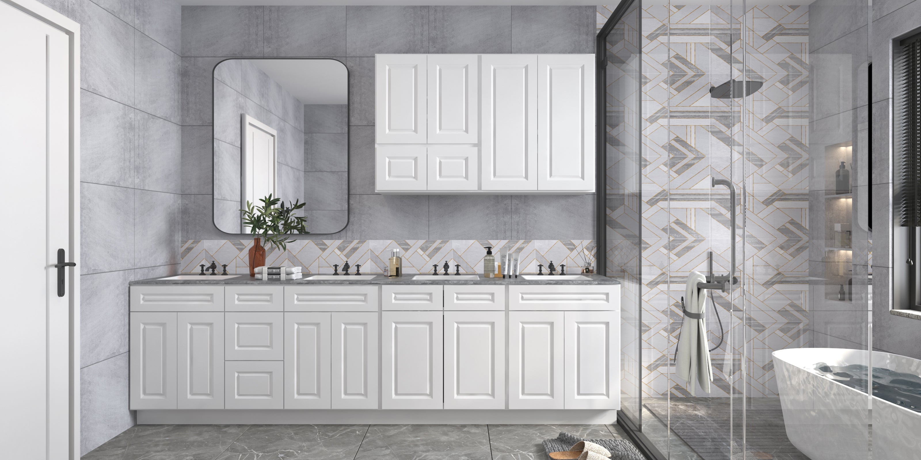 21"D Birch Solid Wood X 60"W X 34-1/2"H Vanity Sink Drawer Cabinet Wthout Top VSDB60