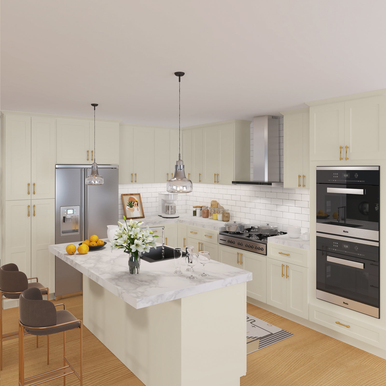 12"D*12"W*30"H Birch Solid Wood Medicine Cabinet Wall Mounted W1230