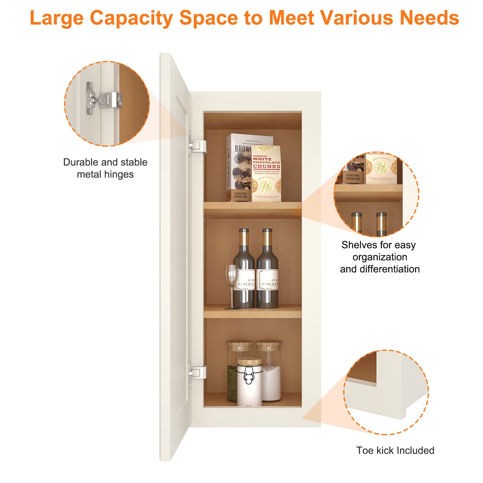 12"D*12"W*36"H Birch Solid Wood Medicine Cabinet Wall Mounted W1236