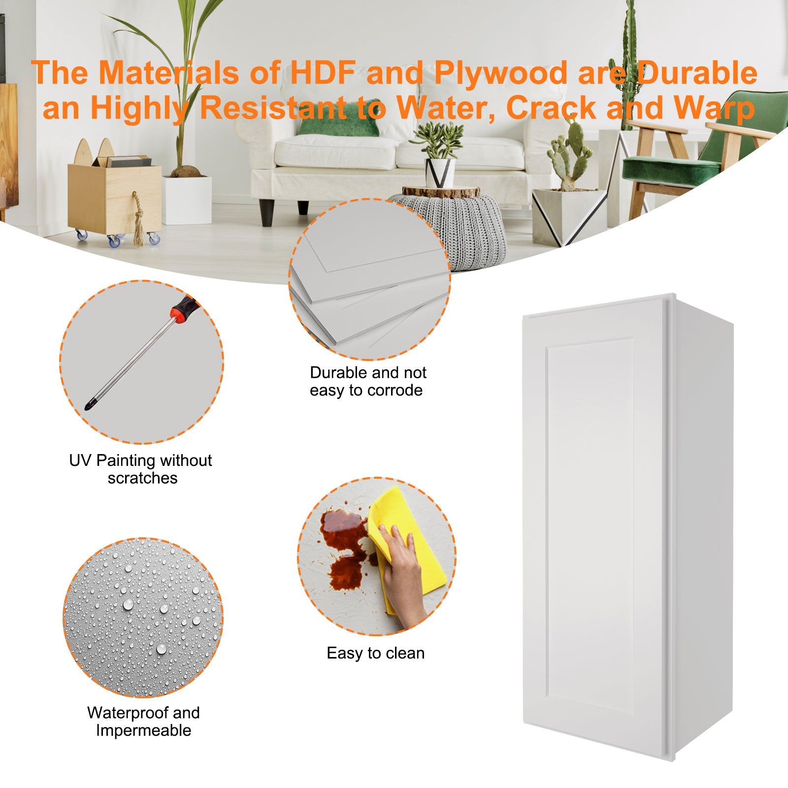 12"D*15"W*36"H Birch Solid Wood Medicine Cabinet Wall Mounted W1536