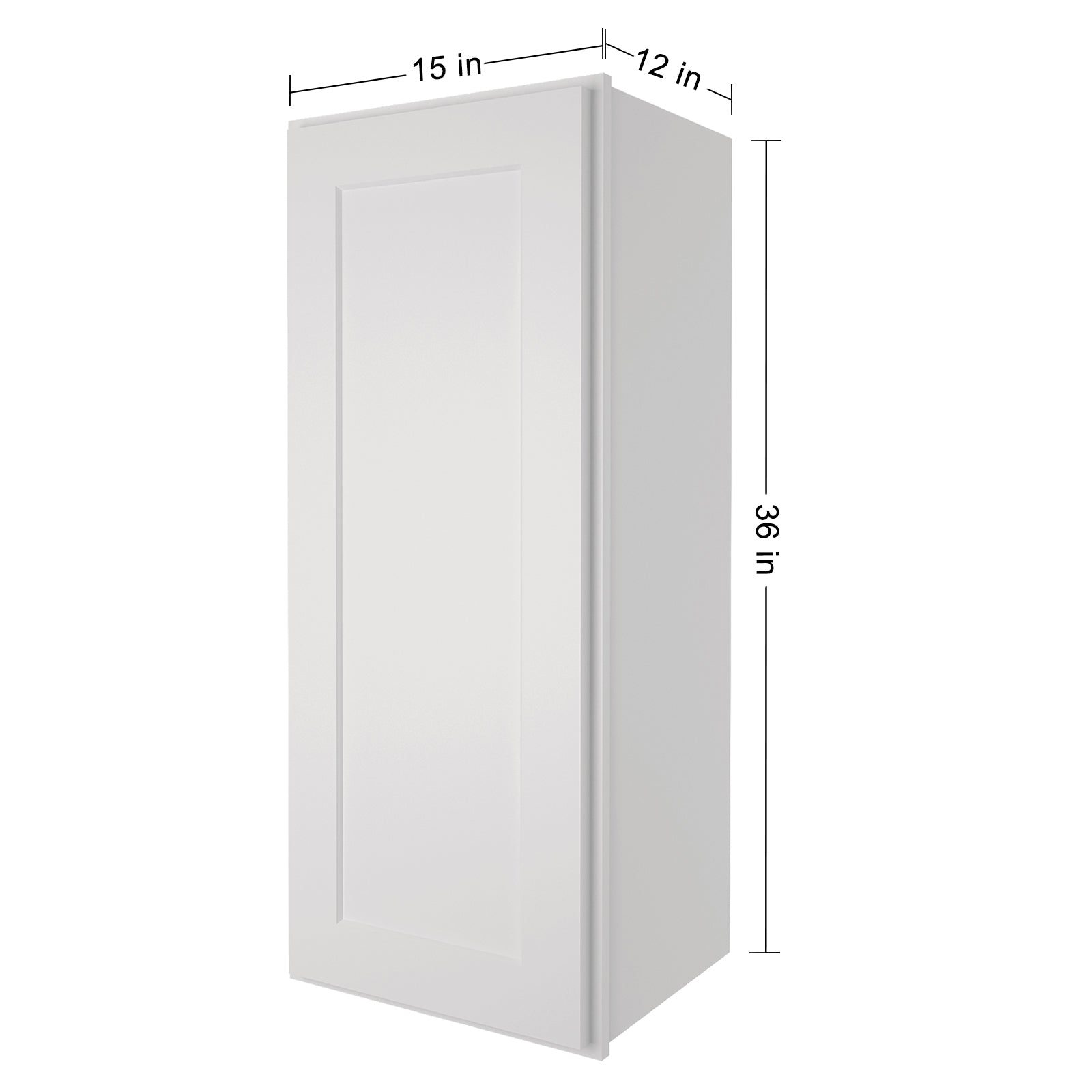 12"D*15"W*36"H Birch Solid Wood Medicine Cabinet Wall Mounted W1536