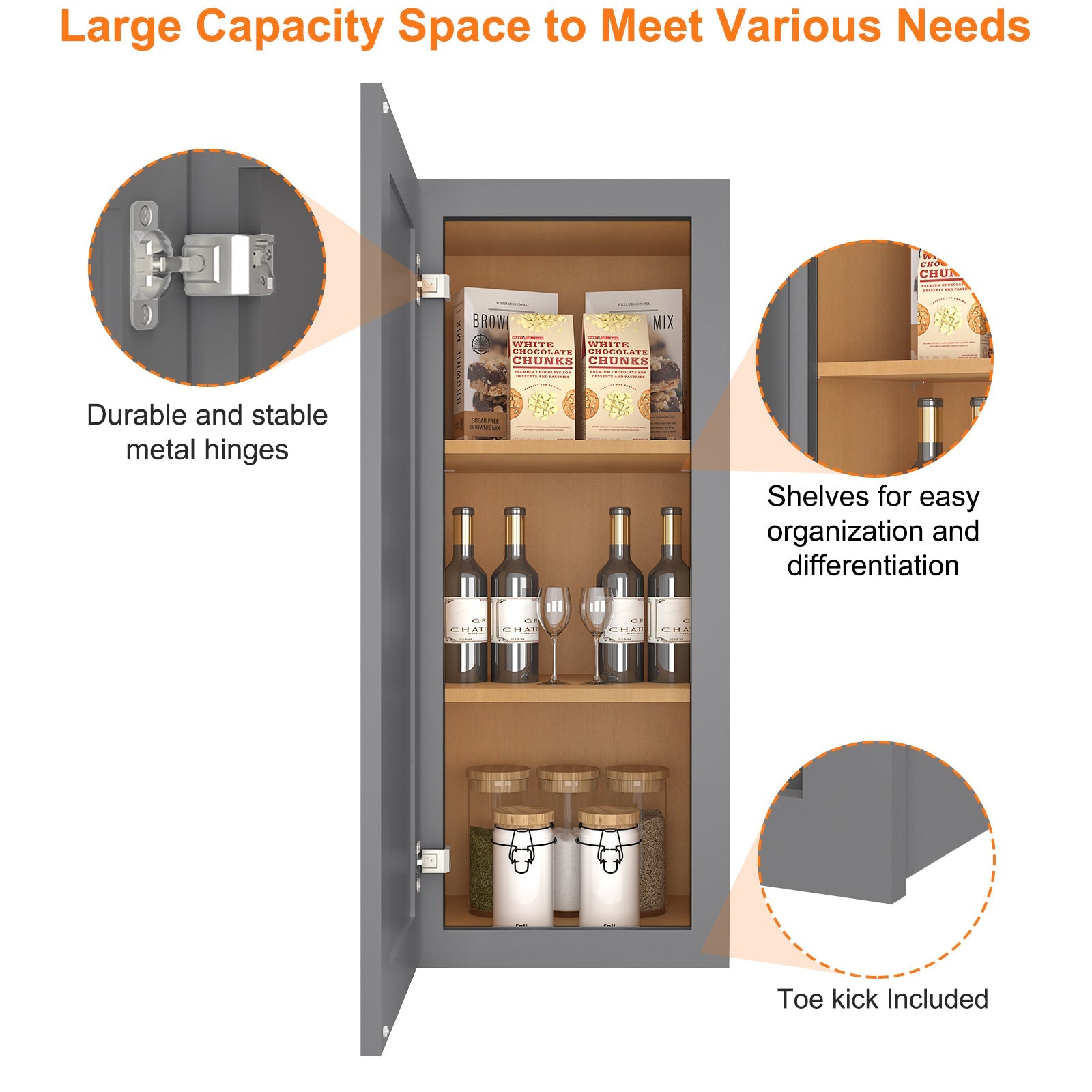 12"D*15"W*36"H Birch Solid Wood Medicine Cabinet Wall Mounted W1536