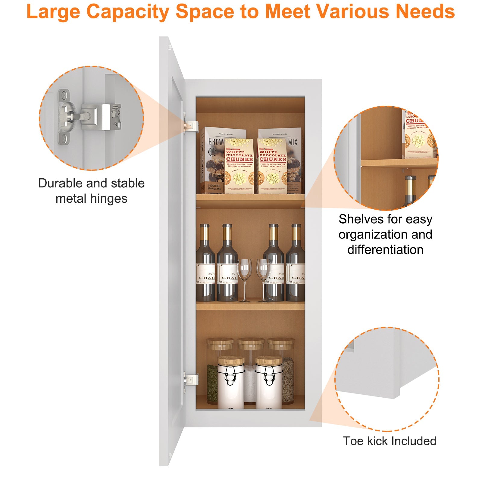 12"D*15"W*36"H Birch Solid Wood Medicine Cabinet Wall Mounted W1536