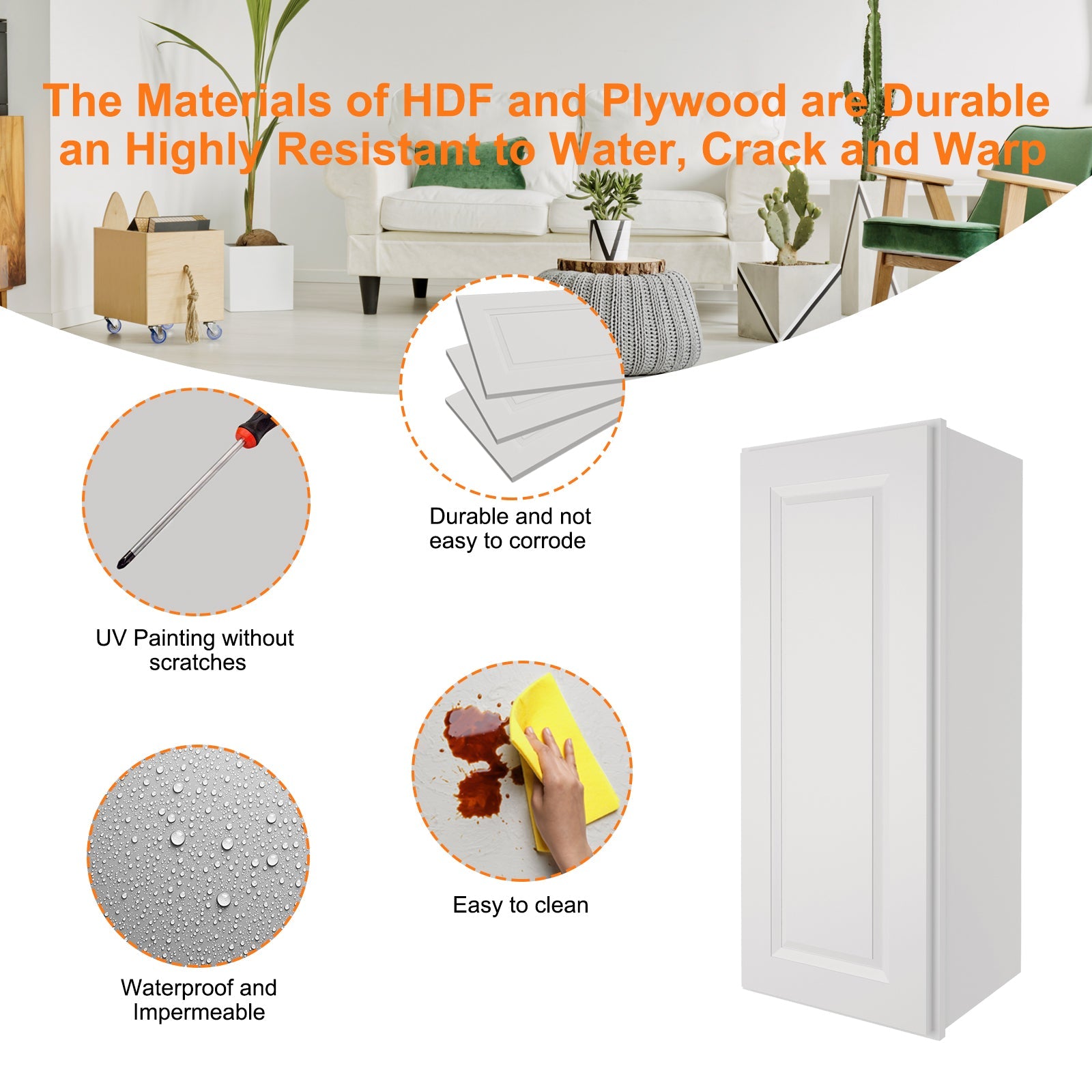 12"D*15"W*36"H Birch Solid Wood Medicine Cabinet Wall Mounted W1536