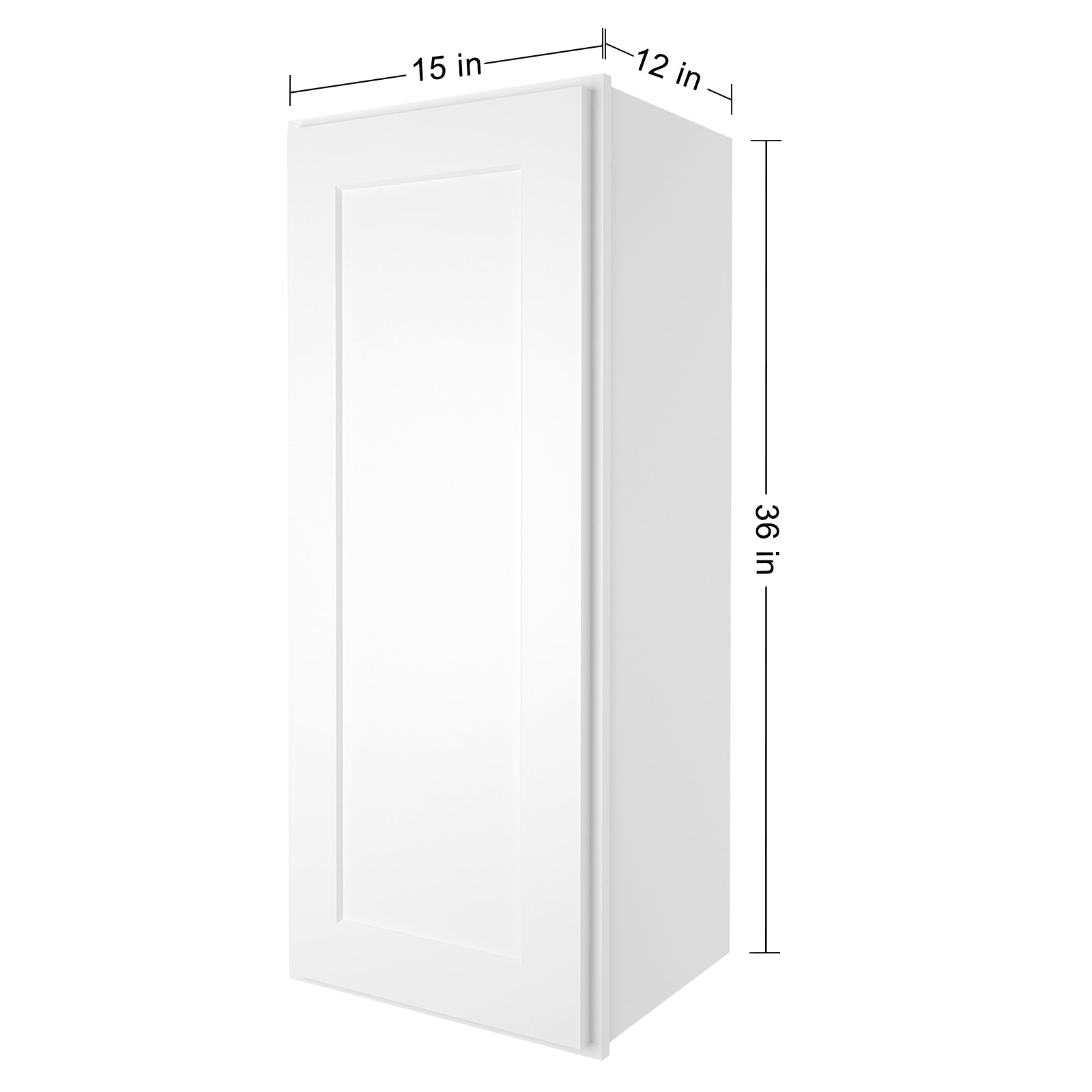 12"D*15"W*36"H Birch Solid Wood Medicine Cabinet Wall Mounted W1536