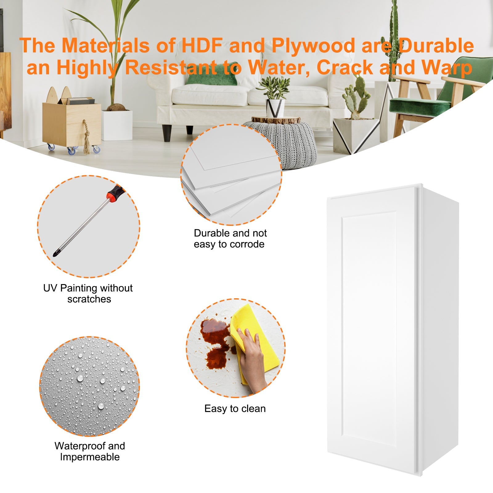 12"D*15"W*36"H Birch Solid Wood Medicine Cabinet Wall Mounted W1536