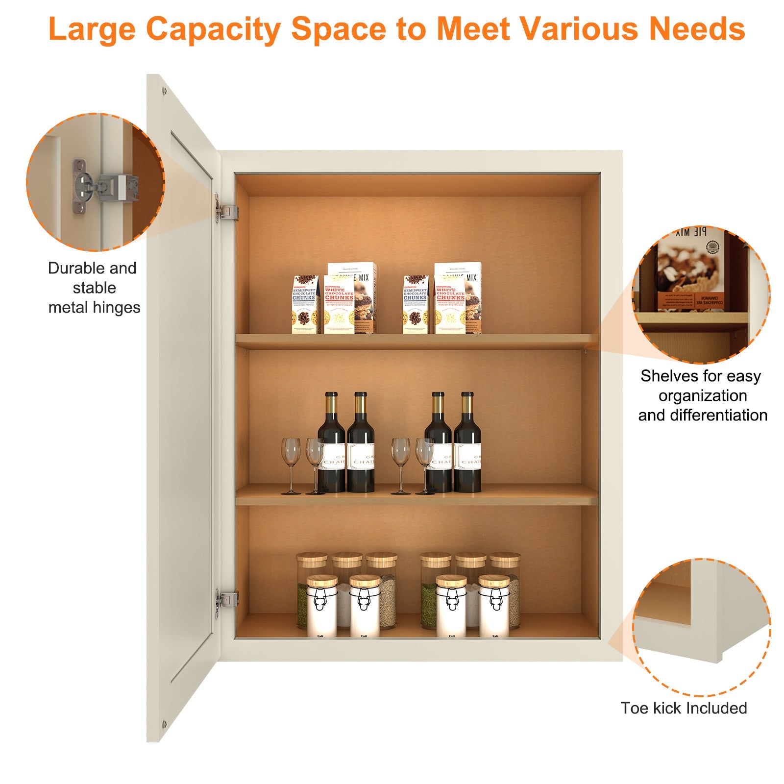 12"D*21"W*30"H Birch Solid Wood Medicine Cabinet Wall Mounted W2130