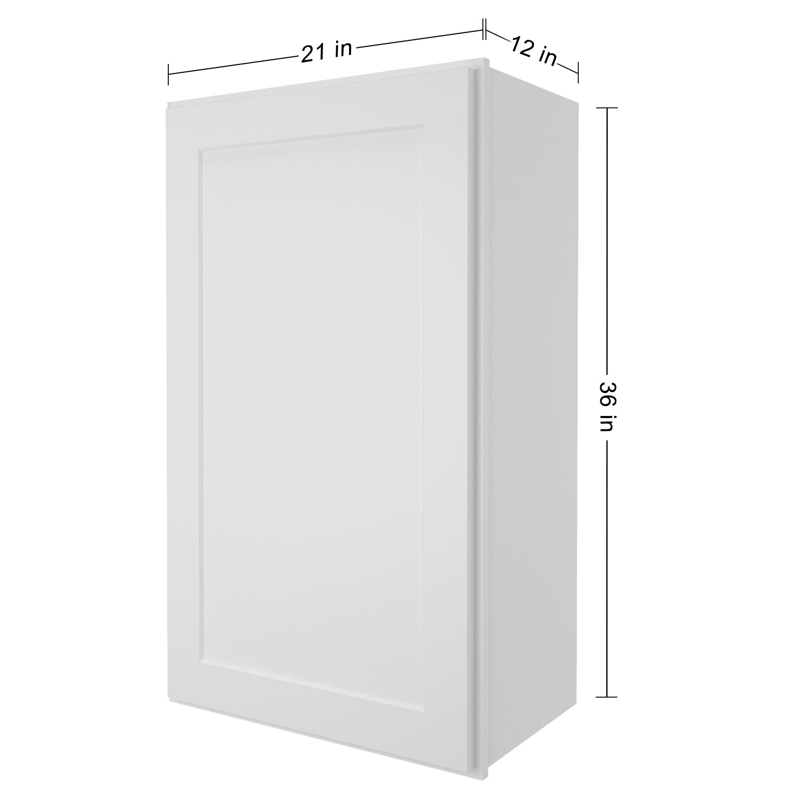 12"D*21"W*36"H Birch Solid Wood Medicine Cabinet Wall Mounted W2136