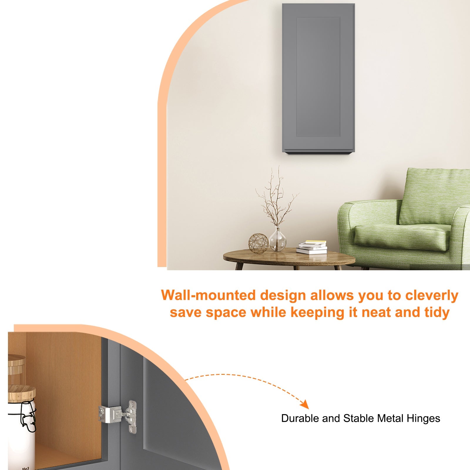 12"D*21"W*36"H Birch Solid Wood Medicine Cabinet Wall Mounted W2136