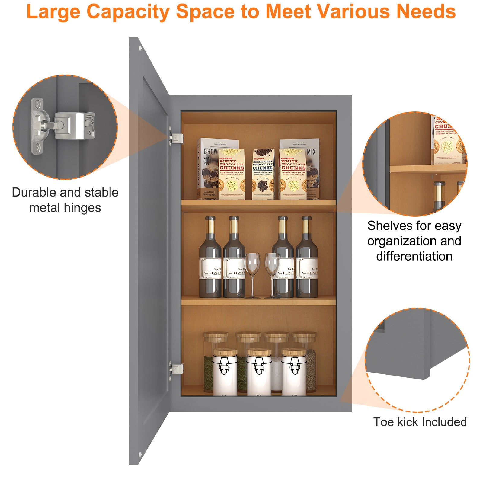 12"D*21"W*36"H Birch Solid Wood Medicine Cabinet Wall Mounted W2136