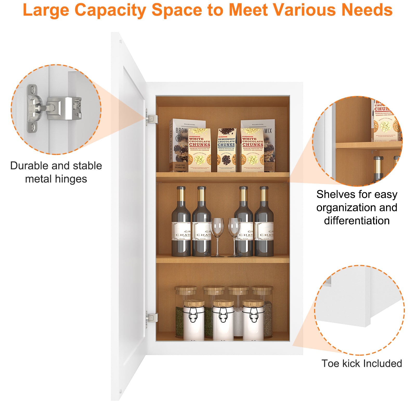 12"D*21"W*36"H Birch Solid Wood Medicine Cabinet Wall Mounted W2136