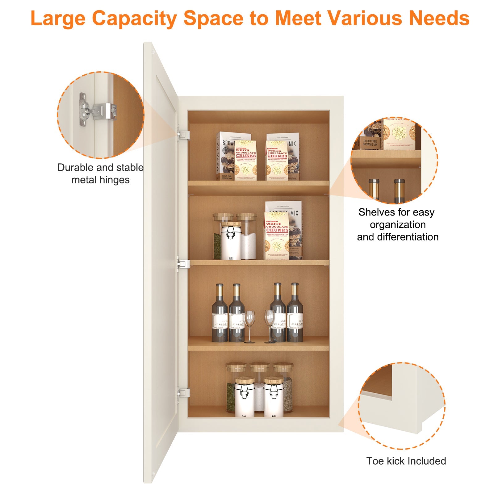 12"D*21"W*42"H Birch Solid Wood Medicine Cabinet Wall Mounted W2142