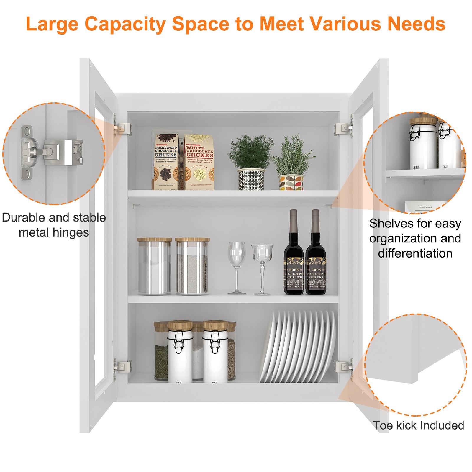 12"D*24"W*30"H Birch Solid Wood Medicine Cabinet Wall Mounted W2430GD