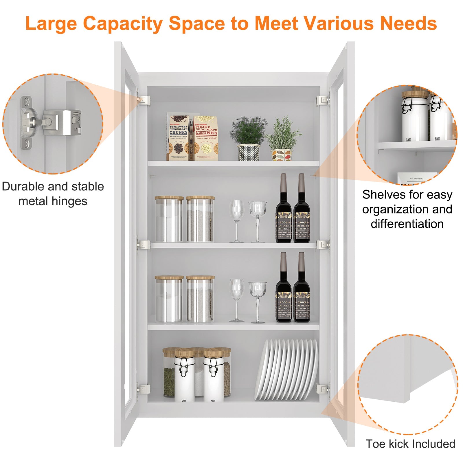 12"D*24"W*42"H Birch Solid Wood Medicine Cabinet Wall Mounted W2442GD