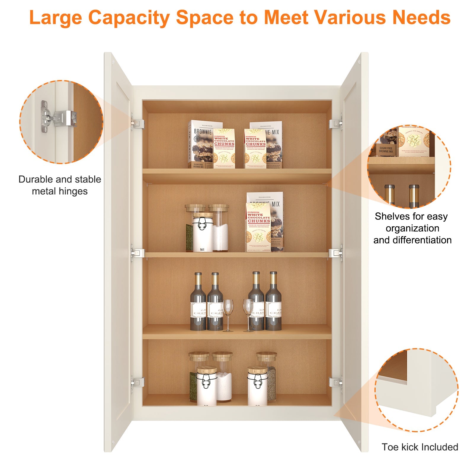 12"D*27"W*42"H Birch Solid Wood Medicine Cabinet Wall Mounted W2742