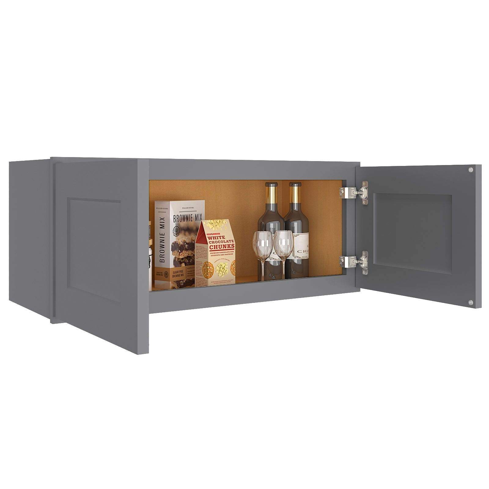 12"D*30"W*12"H Birch Solid Wood Medicine Cabinet Wall Mounted W3012