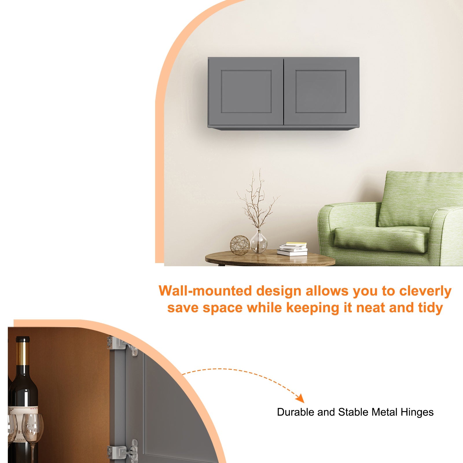 12"D*30"W*15"H Birch Solid Wood Medicine Cabinet Wall Mounted W3015