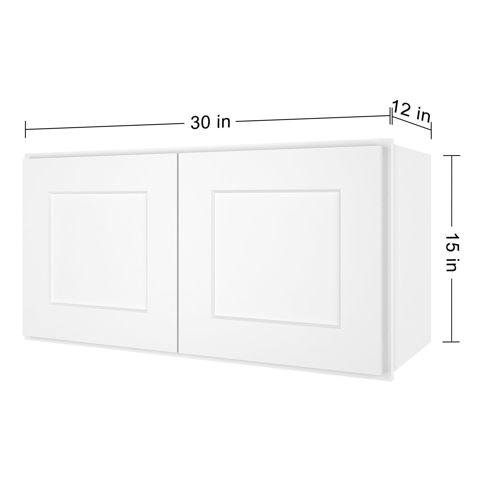 12"D*30"W*15"H Birch Solid Wood Medicine Cabinet Wall Mounted W3015