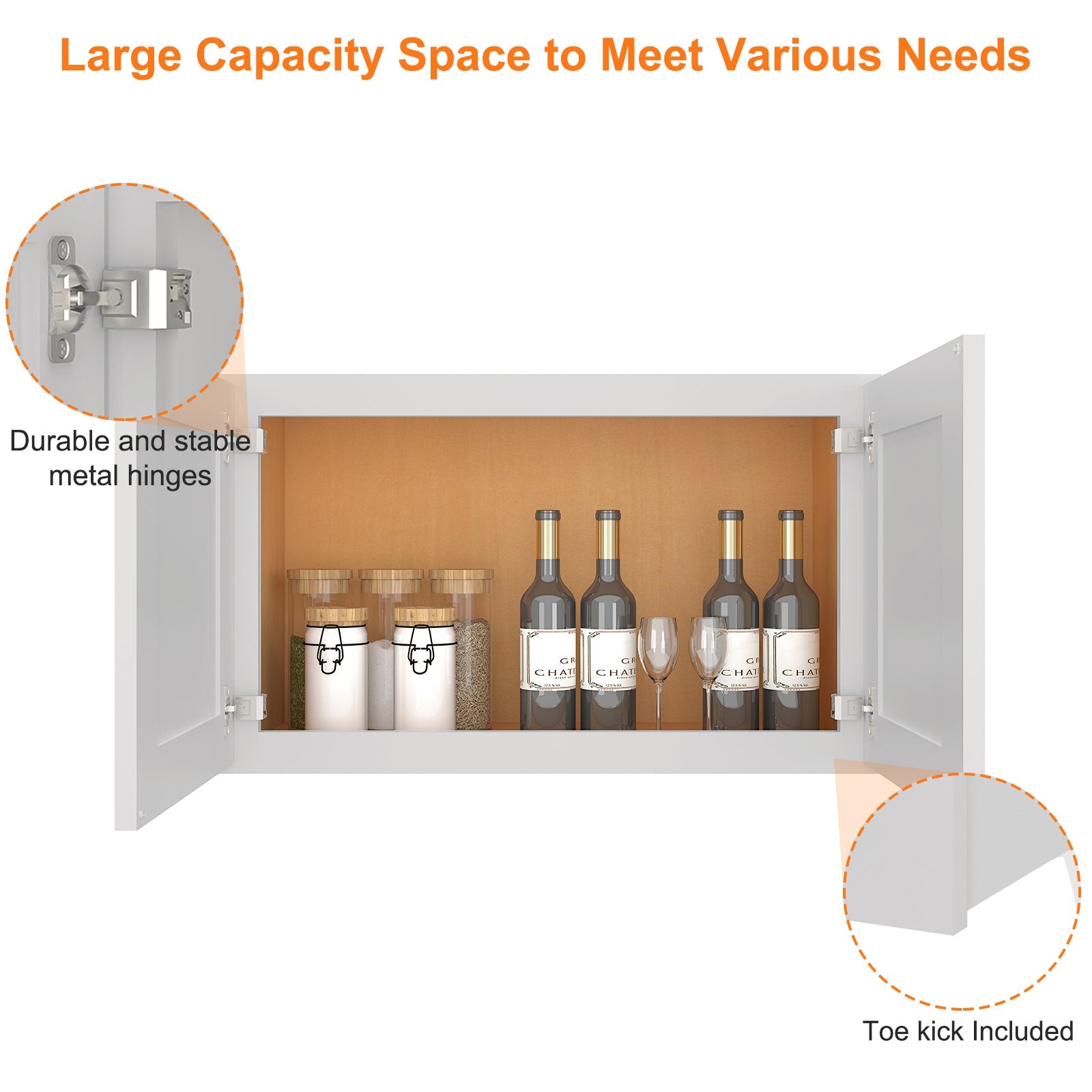 12"D*30"W*18"H Birch Solid Wood Medicine Cabinet Wall Mounted W3018