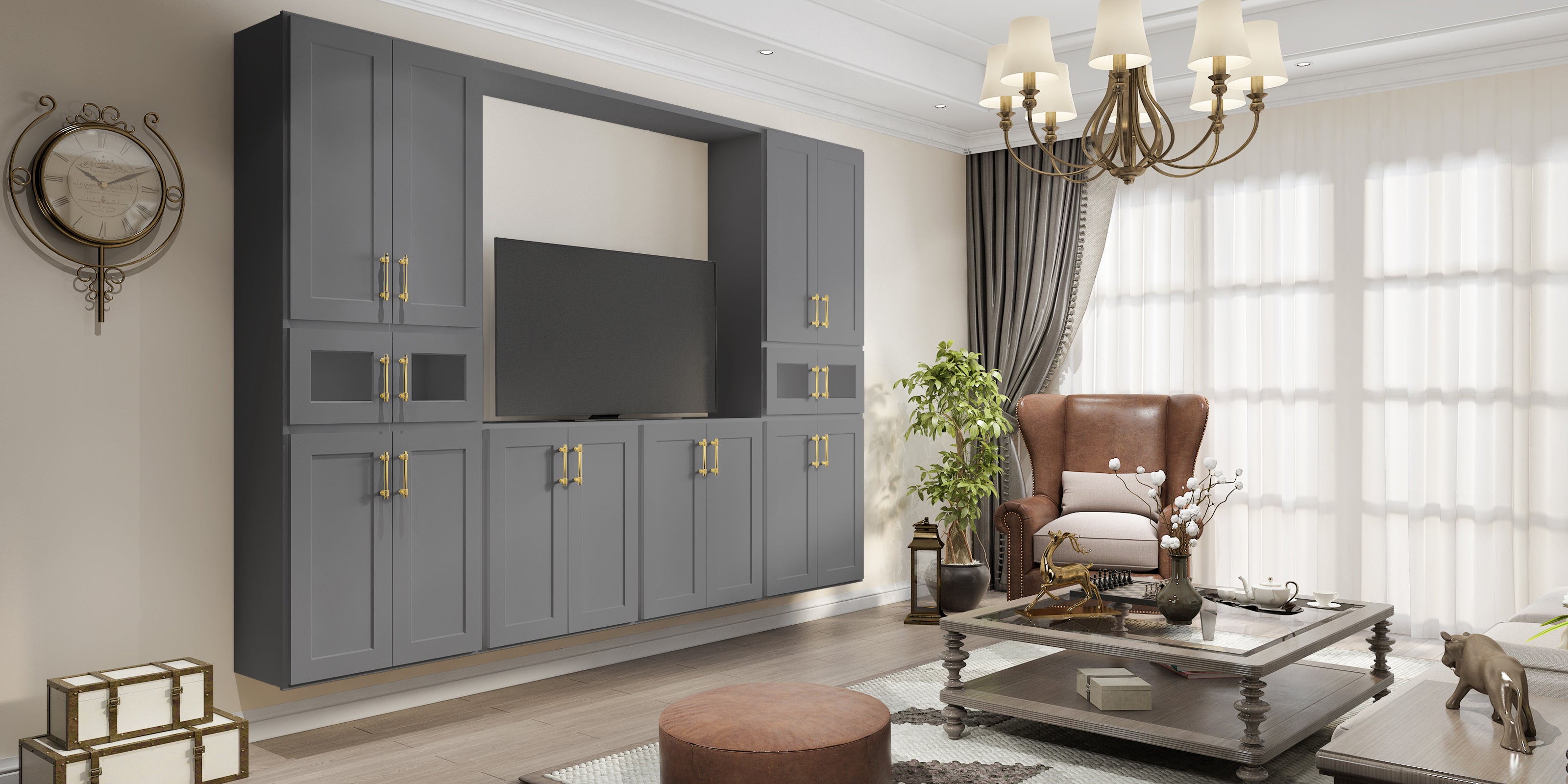 12"D*30"W*18"H Birch Solid Wood Medicine Cabinet Wall Mounted W3018