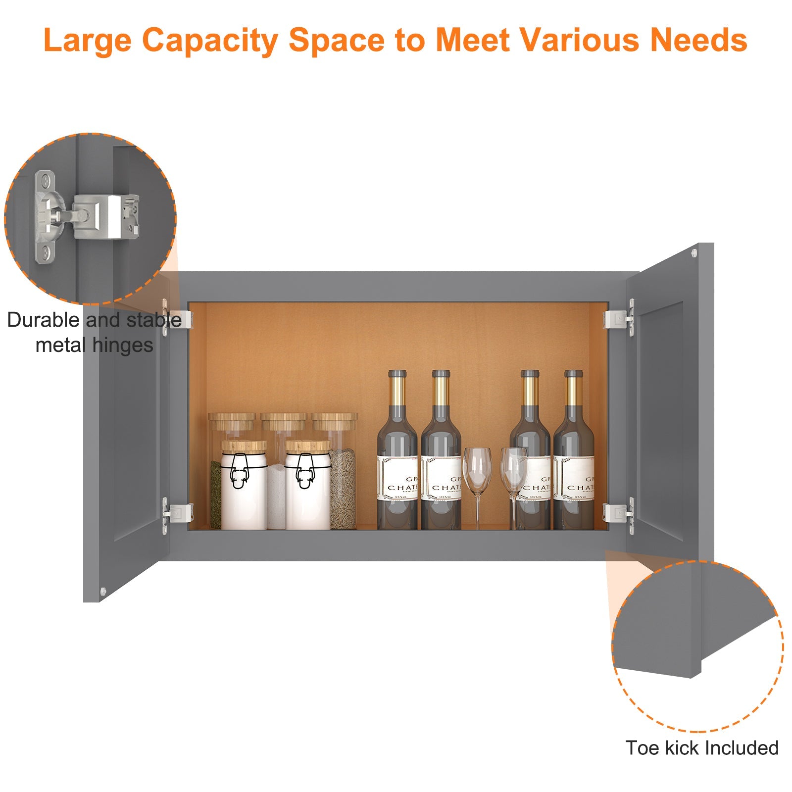 12"D*30"W*18"H Birch Solid Wood Medicine Cabinet Wall Mounted W3018