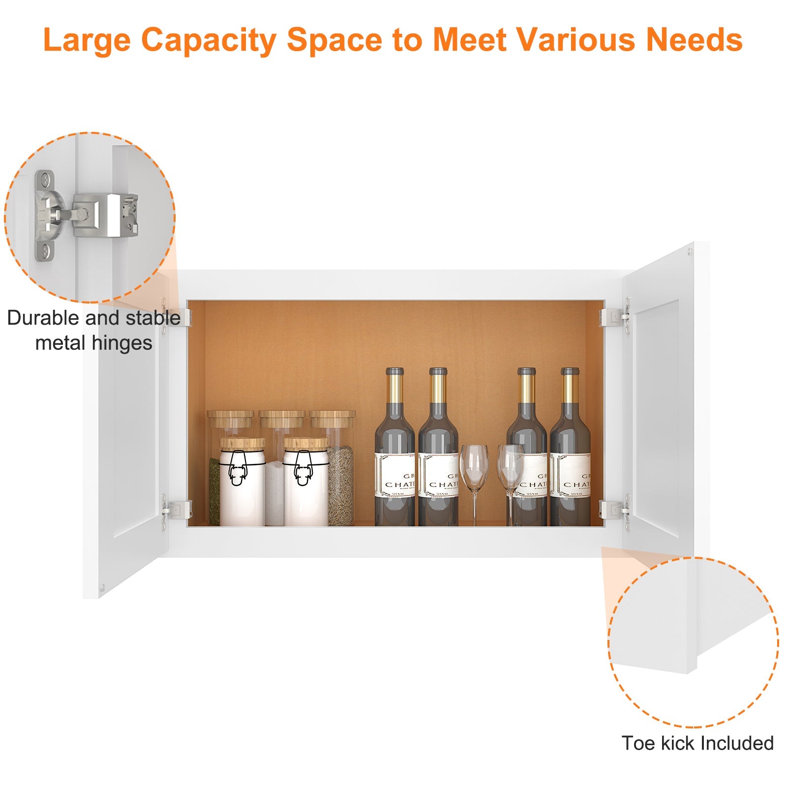 12"D*30"W*18"H Birch Solid Wood Medicine Cabinet Wall Mounted W3018