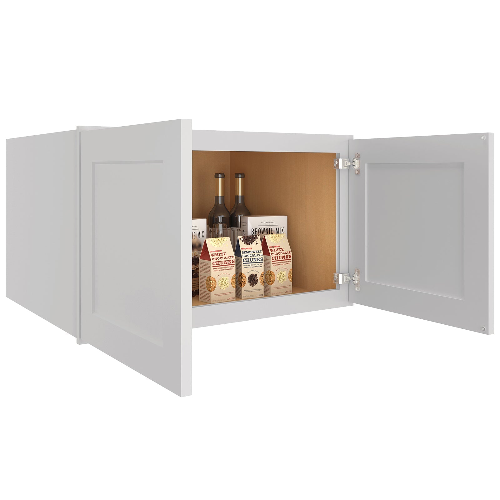 24"D*30"W*18"H Birch Solid Wood Medicine Cabinet Wall Mounted W301824