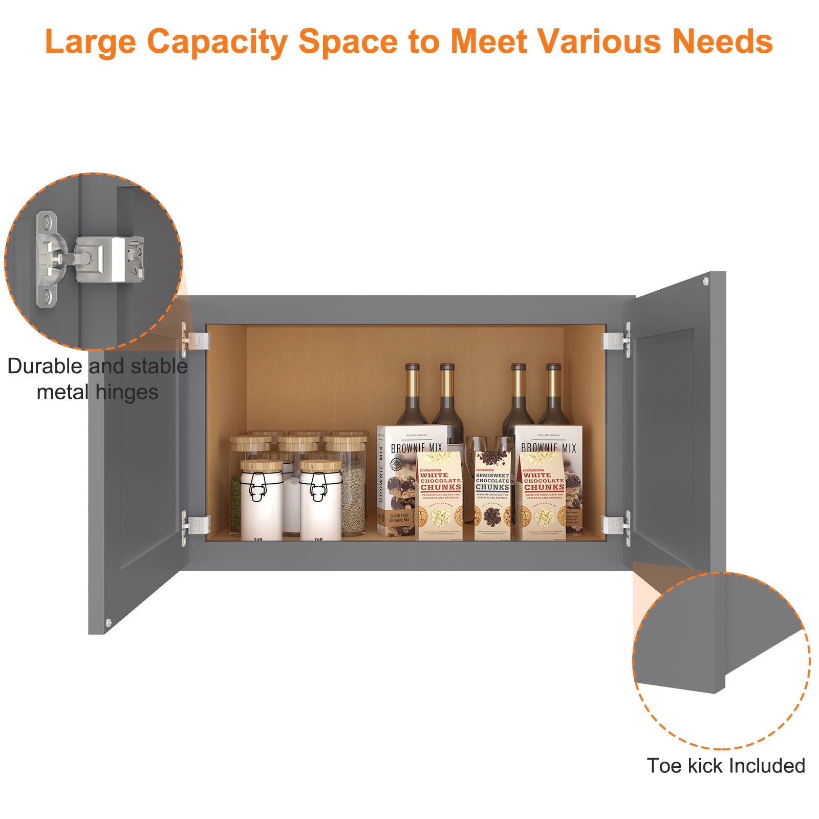 24"D*30"W*18"H Birch Solid Wood Medicine Cabinet Wall Mounted W301824