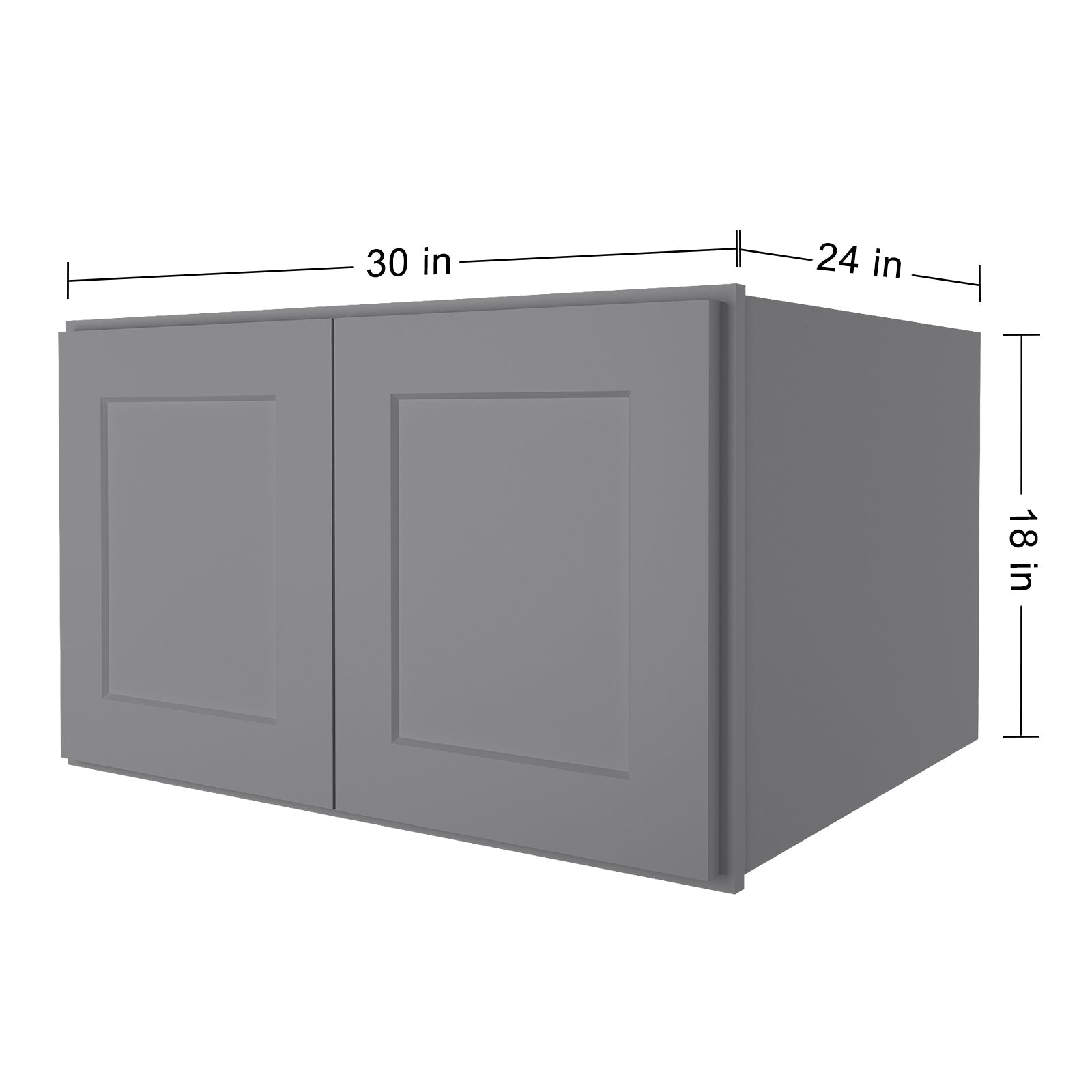 24"D*30"W*18"H Birch Solid Wood Medicine Cabinet Wall Mounted W301824