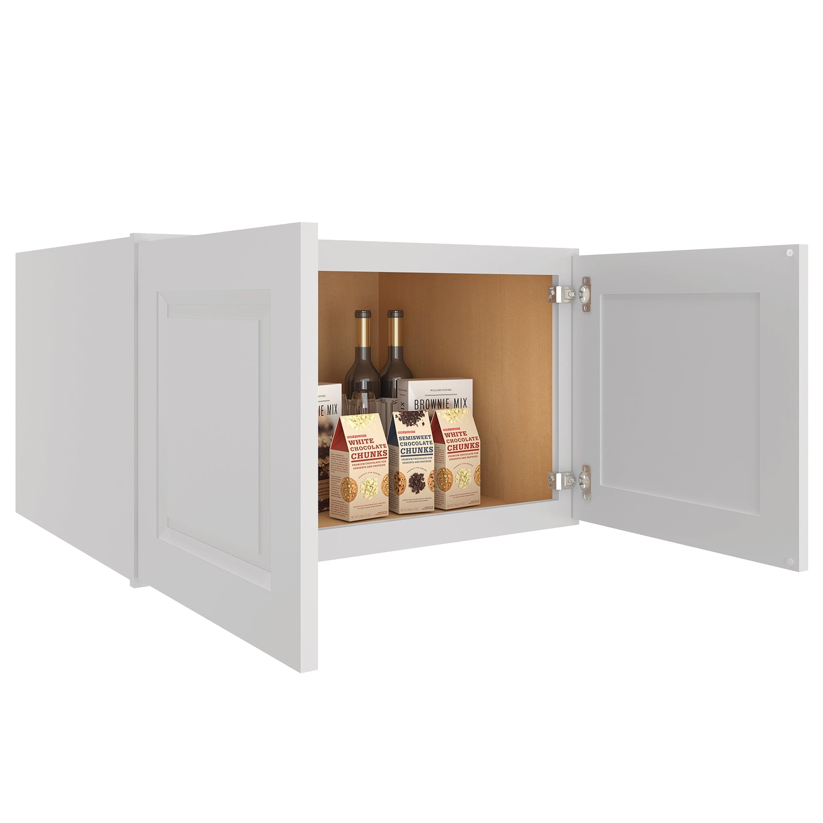 24"D*30"W*18"H Birch Solid Wood Medicine Cabinet Wall Mounted W301824