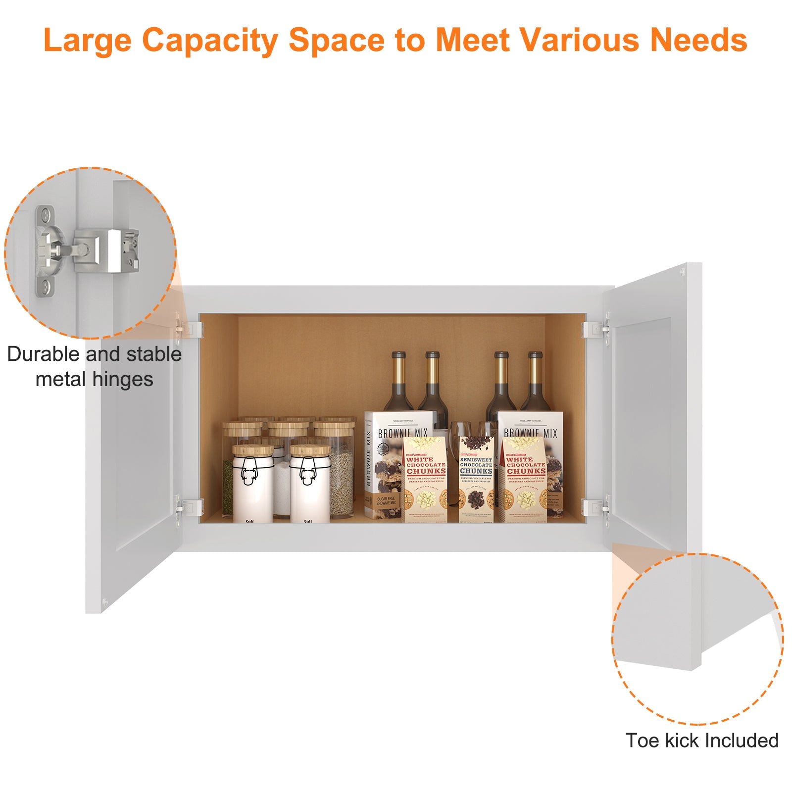 24"D*30"W*18"H Birch Solid Wood Medicine Cabinet Wall Mounted W301824