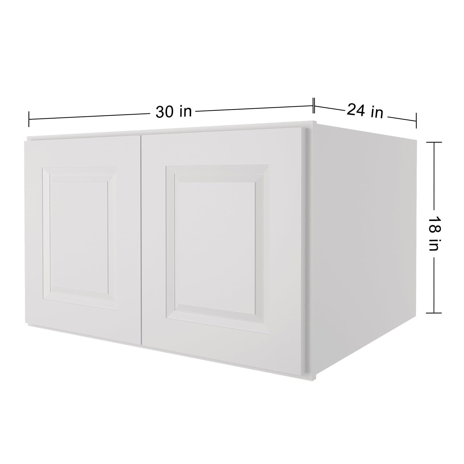 24"D*30"W*18"H Birch Solid Wood Medicine Cabinet Wall Mounted W301824