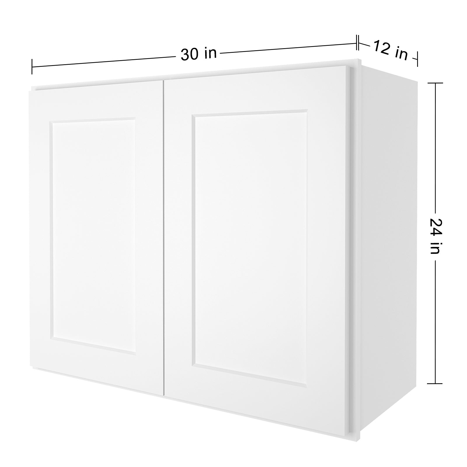 12"D*30"W*24"H Birch Solid Wood Medicine Cabinet Wall Mounted W3024