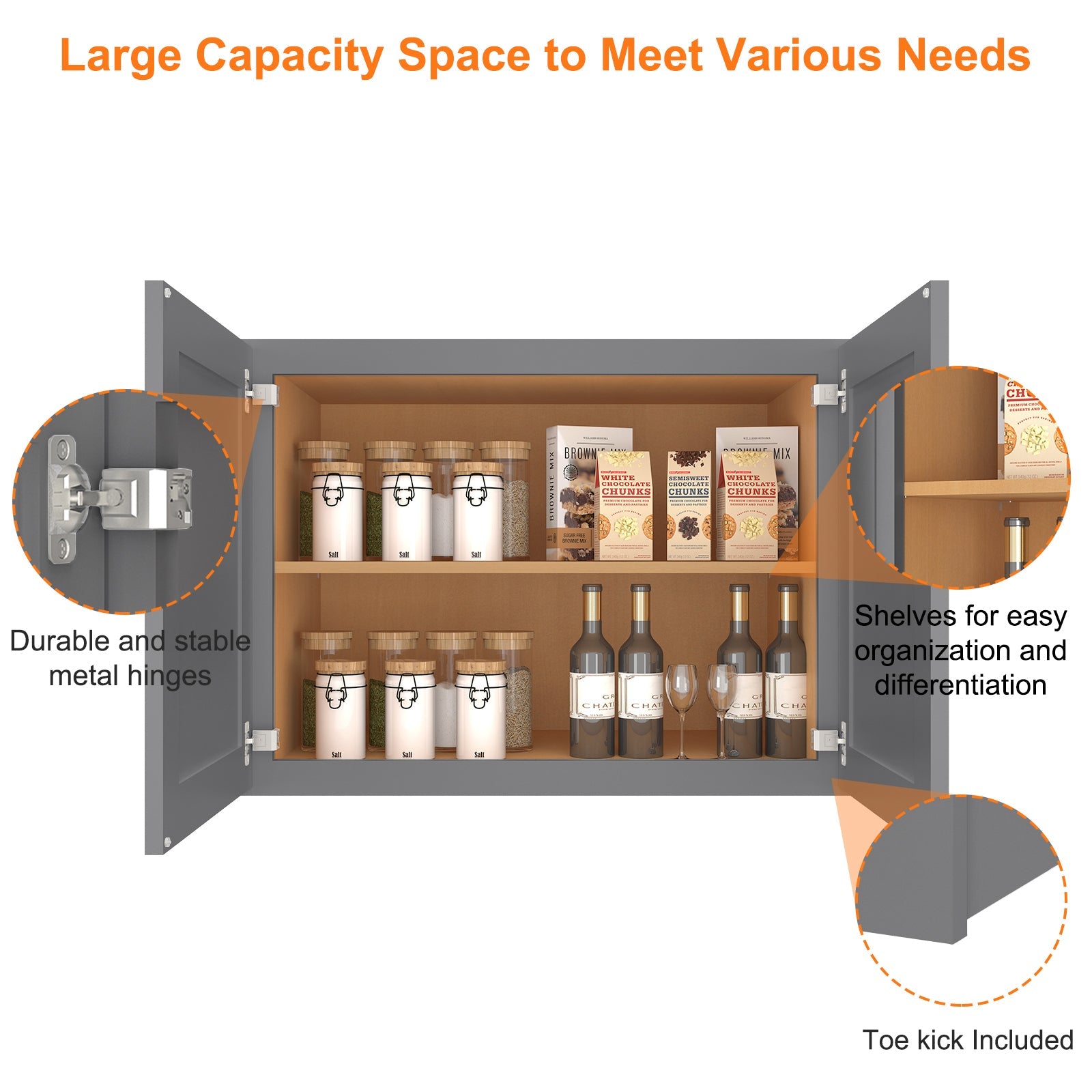 24"D*30"W*24"H Birch Solid Wood Medicine Cabinet Wall Mounted W302424