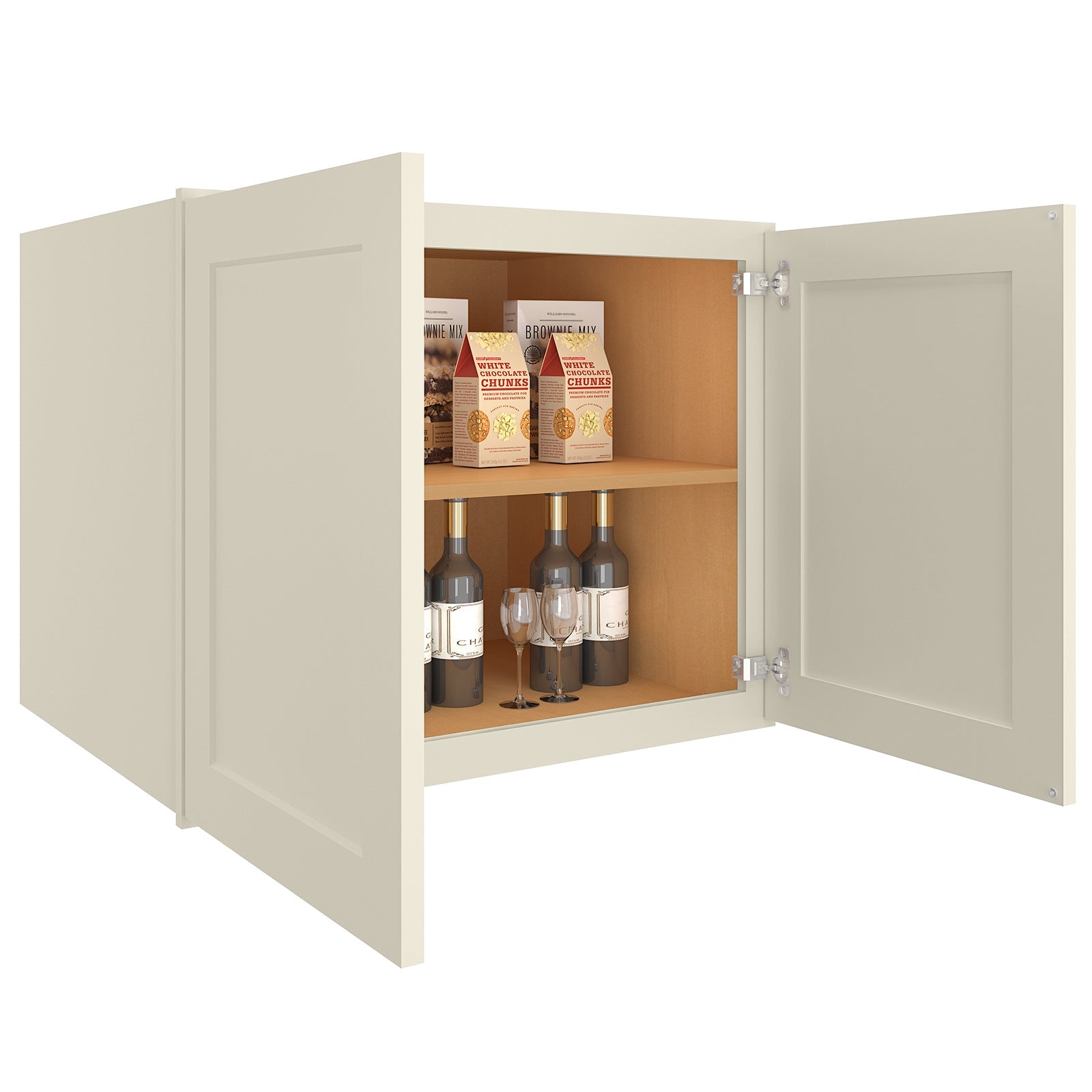 24"D*30"W*24"H Birch Solid Wood Medicine Cabinet Wall Mounted W302424