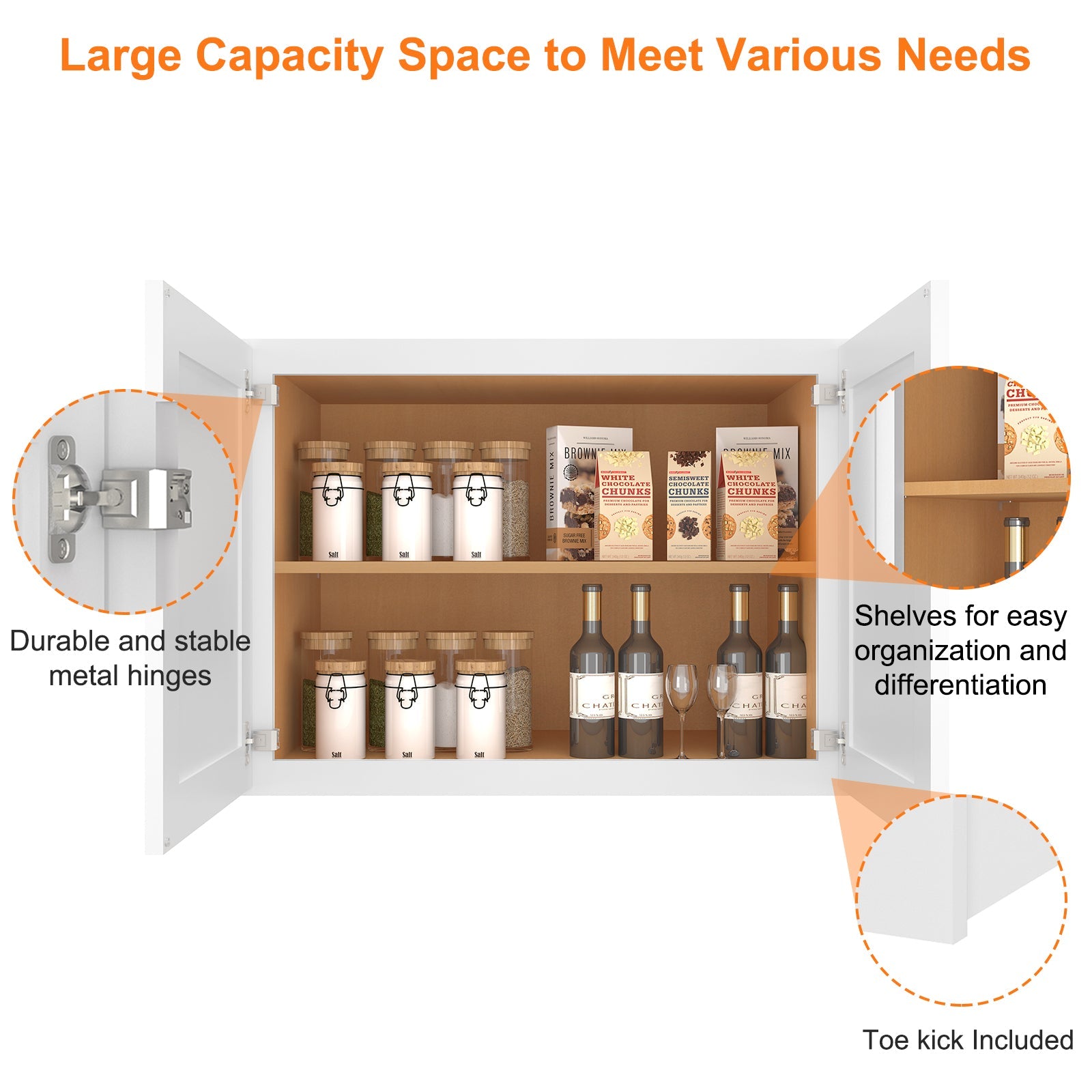 24"D*30"W*24"H Birch Solid Wood Medicine Cabinet Wall Mounted W302424