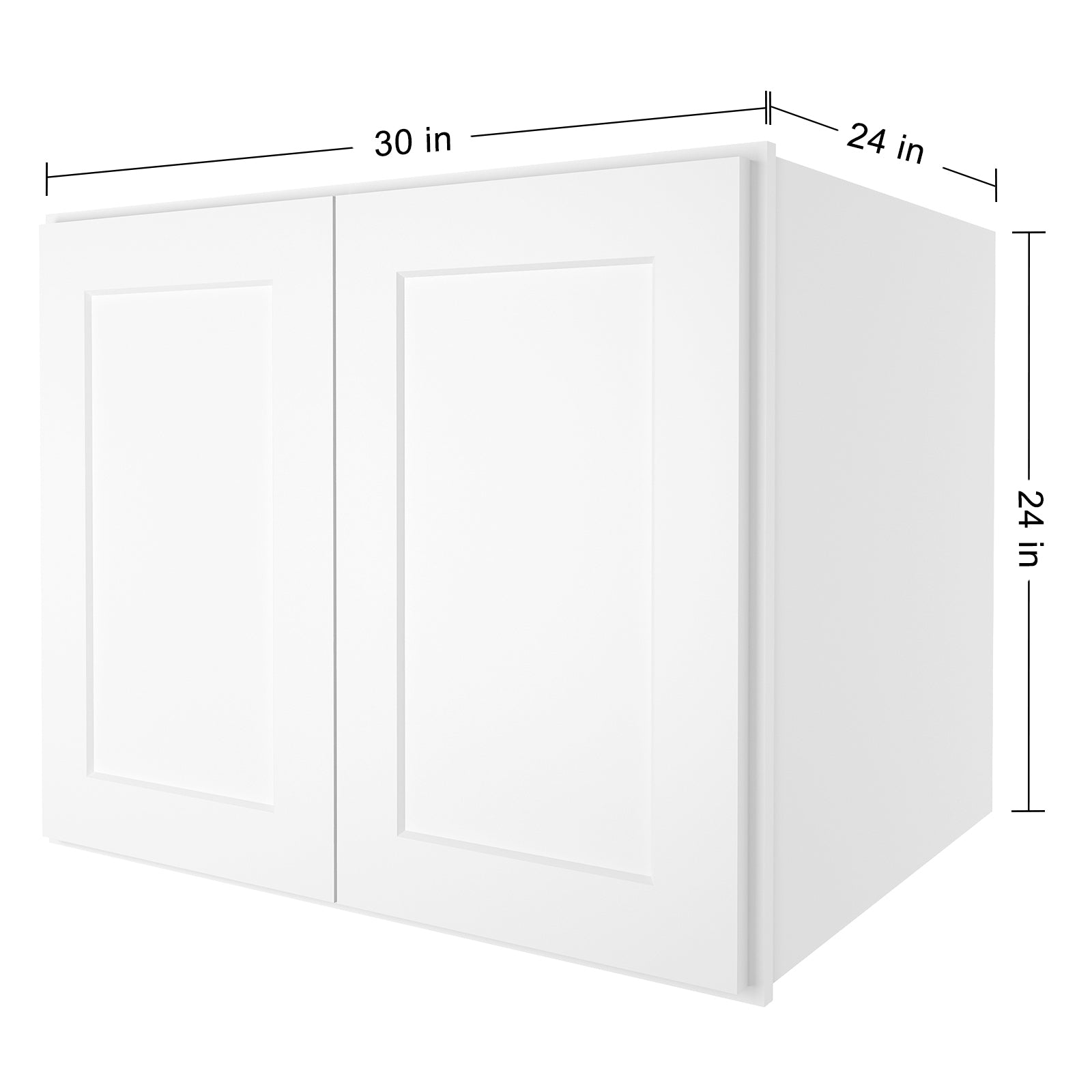 24"D*30"W*24"H Birch Solid Wood Medicine Cabinet Wall Mounted W302424