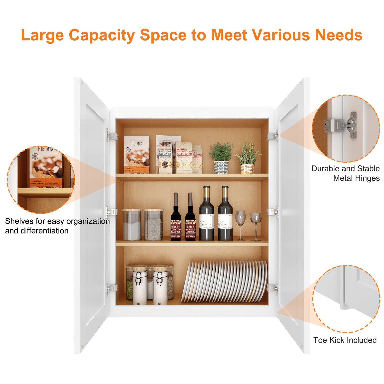 12"D*30"W*36"H Birch Solid Wood Medicine Cabinet Wall Mounted W3036