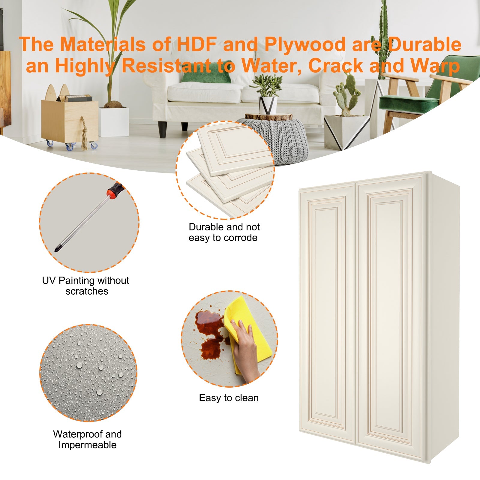 12"D*30"W*42"H Birch Solid Wood Medicine Cabinet Wall Mounted W3042